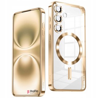 Etui Case ProFlo do SAMSUNG S25+ Plus Złoty do MagSafe Ochrona Aparatu