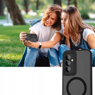 Etui Case do SAMSUNG S23 Czarne do MagSafe Czarny Osłona Aparatów