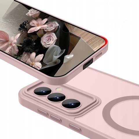 Etui Case do SAMSUNG S24 5G Różowe do MagSafe Różowy Osłona Aparatów