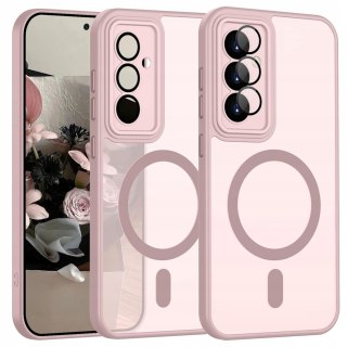Etui Case do SAMSUNG S24+ Plus Różowe do MagSafe Różowy Osłona Aparatów