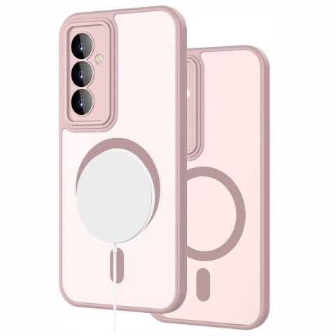Etui Case do SAMSUNG S24+ Plus Różowe do MagSafe Różowy Osłona Aparatów