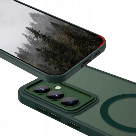 Etui Case do SAMSUNG S24 Zielone do MagSafe Zielony Osłona Aparatów