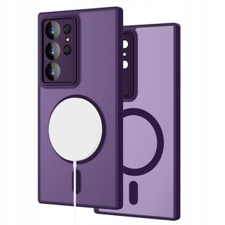 Etui Case do Samsung S24 Ultra Fioletowe do MagSafe Osłona Aparatów