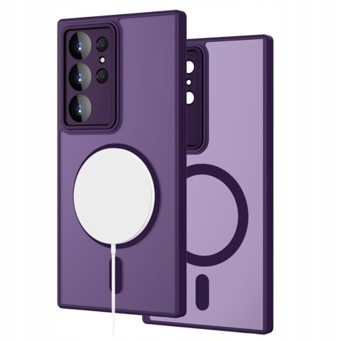 Etui Case do Samsung S24 Ultra Fioletowe do MagSafe Osłona Aparatów