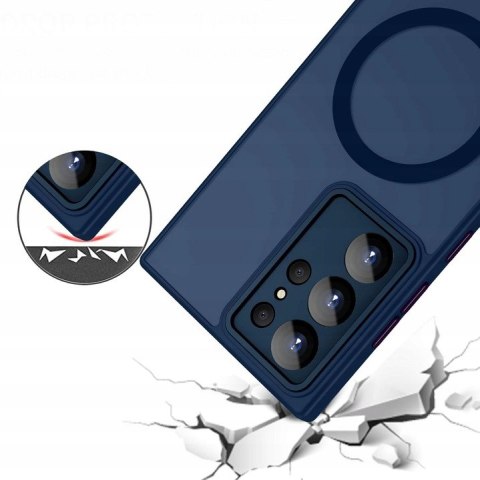 Etui Case do Samsung S24 Ultra Niebieskie do MagSafe Osłona Aparatów