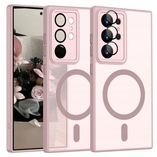 Etui Case do Samsung S24 Ultra Różowe do MagSafe Osłona Aparatów Różowy