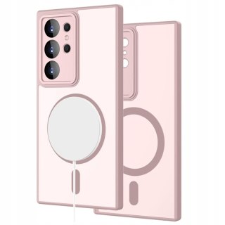 Etui Case do Samsung S24 Ultra Różowe do MagSafe Osłona Aparatów Różowy