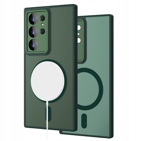 Etui Case do Samsung S24 Ultra Zielone do MagSafe Osłona Aparatów