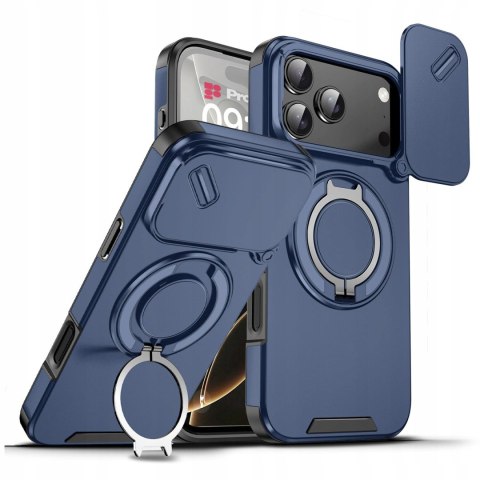 Etui Case do iPhone 17 Pro Max Pancerne Niebieskie Osłona Aparatu
