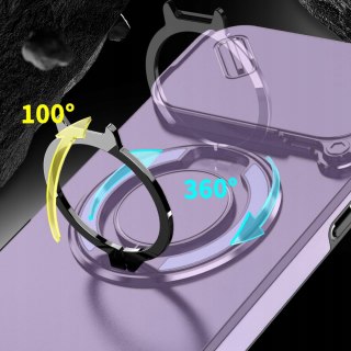 Etui Case do iPhone 17 Pro Pancerne Fioletowe Osłona Aparatu do MagSafe