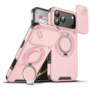 Etui Case do iPhone 17 Pro Pancerne Różowe Osłona Aparatu do MagSafe