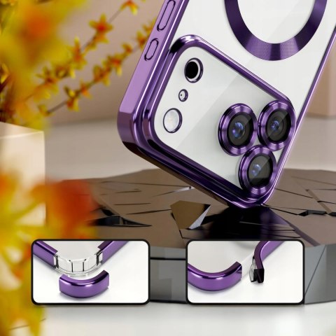 Etui ProFlo do iPhone 17 Pro Max do MagSafe Fioletowe Ochrona Aparatu