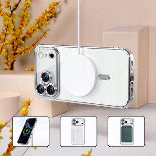 Etui ProFlo do iPhone 17 Pro Max do MagSafe Srebrne Ochrona Aparatu