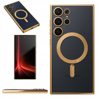 Etui ProFo do SAMSUNG S24 ULTRA Złote do MagSafe Case Złoty Ochrona Aparatu