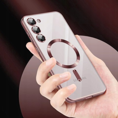 Etui do SAMSUNG S23 i Folia na Ekran Różowy do MagSafe Ochrona Aparatu