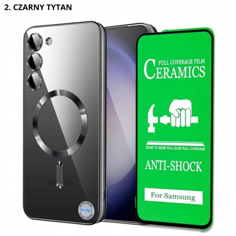 Etui do SAMSUNG S23 i Folia na Ekran Różowy do MagSafe Ochrona Aparatu