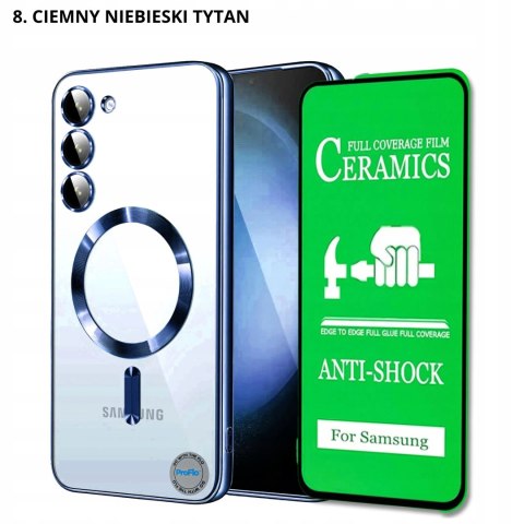 Etui do SAMSUNG S23 i Folia na Ekran Różowy do MagSafe Ochrona Aparatu