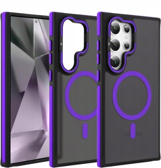 Etui do Samsung S24 Ultra do MagSafe Fioletowe Case Fioletowy Sportowe