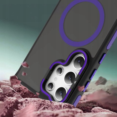 Etui do Samsung S24 Ultra do MagSafe Fioletowe Case Fioletowy Sportowe