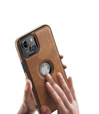 Etui do iPhone 13 Skórzane Brązowe Case Skórzany Brązowy Pokrowiec