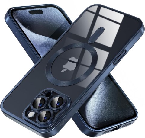 Etui do iPhone 16 Pro 6,3" do MagSafe Niebieski Tytan Niebieskie Granatowy
