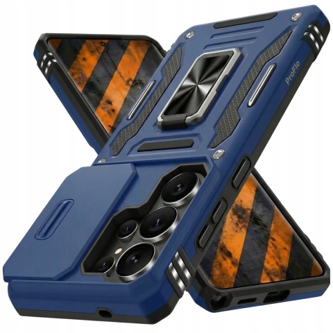 Case do Samsung Galaxy S26 Ultra Ciemnoniebieski Pancerny Etui z podstawką