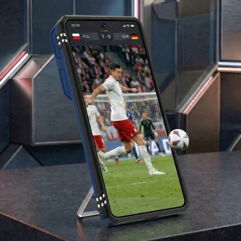 Case do Samsung Galaxy S26 Ultra Ciemnoniebieski Pancerny Etui z podstawką