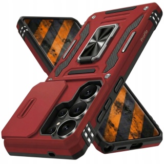 Case do Samsung Galaxy S26 Ultra Czerwony Pancerny Etui z podstawką Obudowa