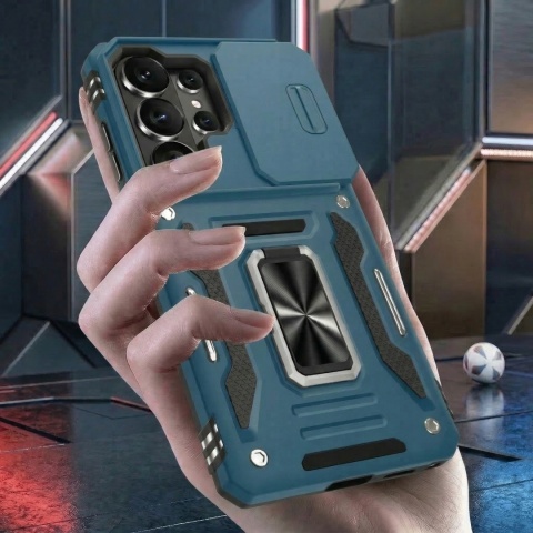 Case do Samsung Galaxy S26 Ultra Jasnoniebieski Pancerny Etui z podstawką