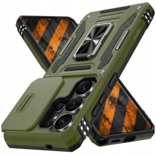 Case do Samsung Galaxy S26 Ultra Zielony Pancerny Etui z podstawką Obudowa