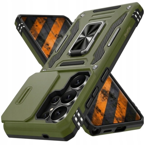 Case do Samsung Galaxy S26 Ultra Zielony Pancerny Etui z podstawką Obudowa