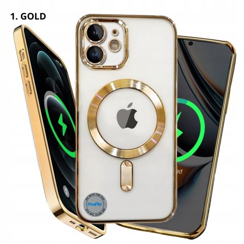 Etui Case do iPhone 12 Złote do MagSafe Ochrona Aparatu Obudowa Kolory