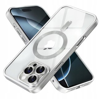 Etui ProFlo do iPhone 16 Pro Max do MagSafe Magnetyczne Srebrny Tytan