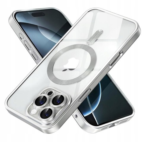 Etui ProFlo do iPhone 16 Pro Max do MagSafe Magnetyczne Srebrny Tytan
