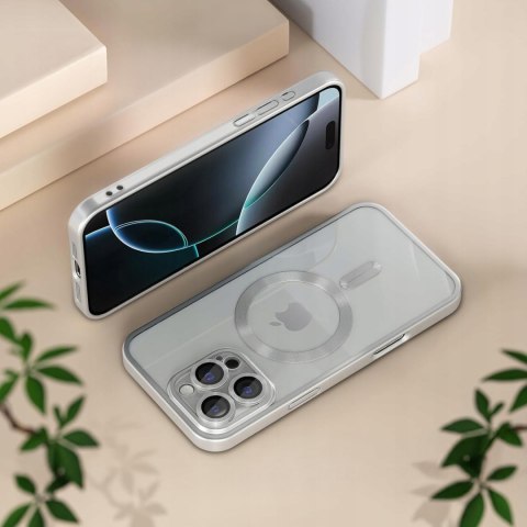 Etui ProFlo do iPhone 16 Pro Max do MagSafe Magnetyczne Srebrny Tytan