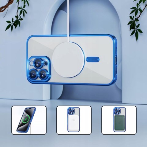 Etui ProFlo do iPhone 16 Pro Max do MagSafe Niebieskie Ochrona Aparatu