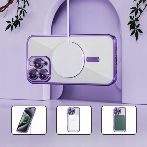 Etui ProFlo do iPhone 16 Pro do MagSafe Fioletowe Osłona Aparatu