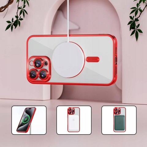 Etui ProFlo do iPhone 16 Pro do MagSafe Magnetyczne Czerwone Osłona Aparatu