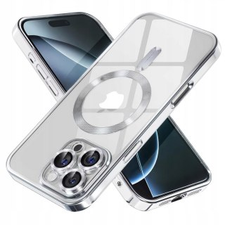 Etui ProFlo do iPhone 16 Pro do MagSafe Magnetyczne Srebrne Osłona Aparatu