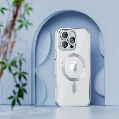 Etui ProFlo do iPhone 16 Pro do MagSafe Magnetyczne Srebrne Osłona Aparatu
