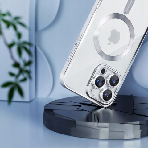 Etui ProFlo do iPhone 16 Pro do MagSafe Magnetyczne Srebrne Osłona Aparatu