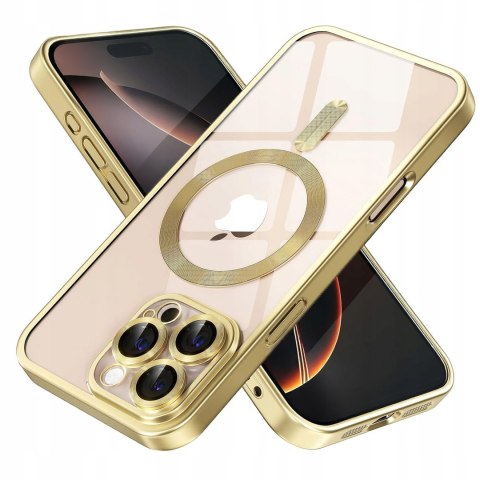 Etui ProFlo do iPhone 16 Pro do MagSafe Złoty Tytan Osłona Aparatu Złote