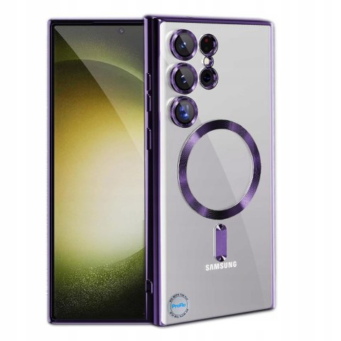 Etui do SAMSUNG S25 ULTRA Fioletowe do MagSafe Case z Ochroną Aparatu