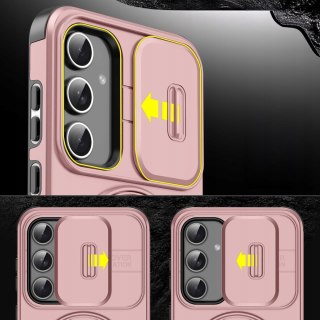 Etui do Samsung A16 Pancerne Różowe do MagSafe Podstawka Aparatu Case