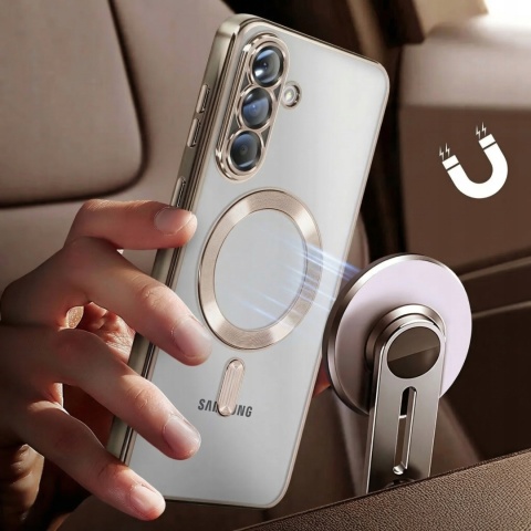 Etui do Samsung A56 5G kolor Tytan Naturalny do MagSafe Ochrona Aparatu