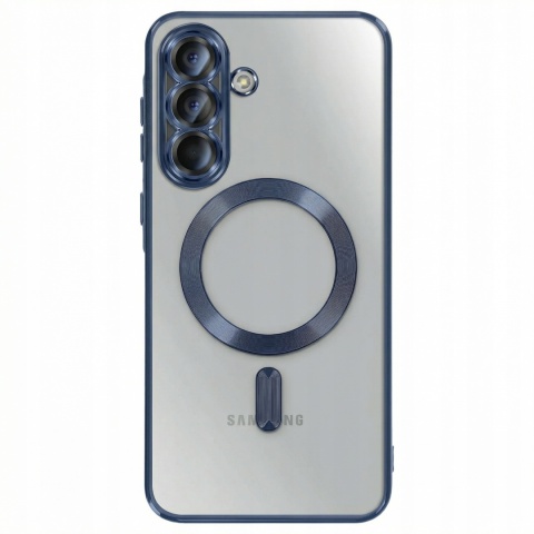 Etui do Samsung Galaxy A56 5G granatowy tytan / bezbarwny ochrona aparatu