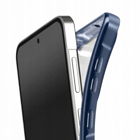 Etui do Samsung Galaxy A56 5G granatowy tytan / bezbarwny ochrona aparatu