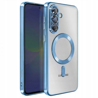Etui do Samsung Galaxy A56 5G jasnoniebieski / bezbarwny z ochroną aparatu