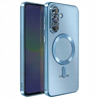 Etui do Samsung Galaxy A56 5G jasnoniebieski / bezbarwny z ochroną aparatu