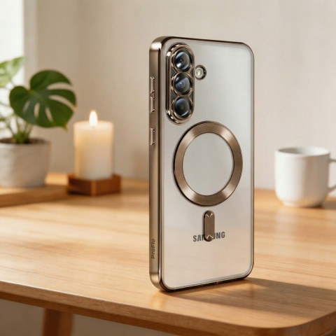 Etui do Samsung Galaxy A56 5G pustynny tytan / bezbarwny ochrona Aparatu